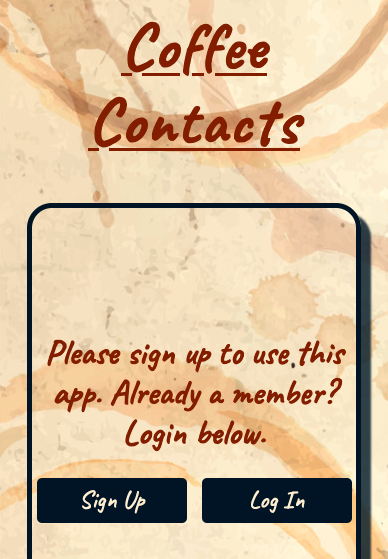 coffee chat app