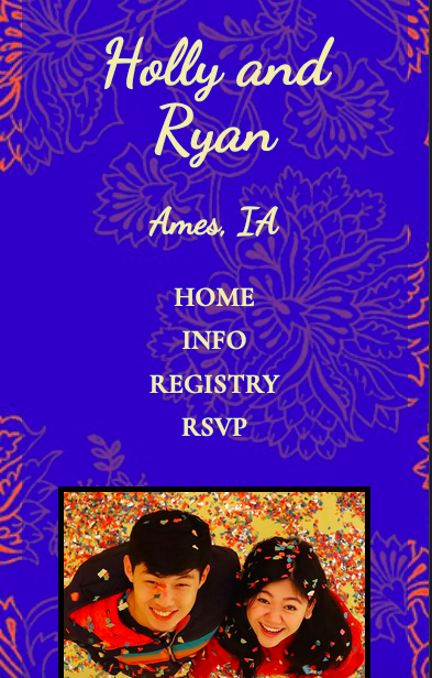 wedding website